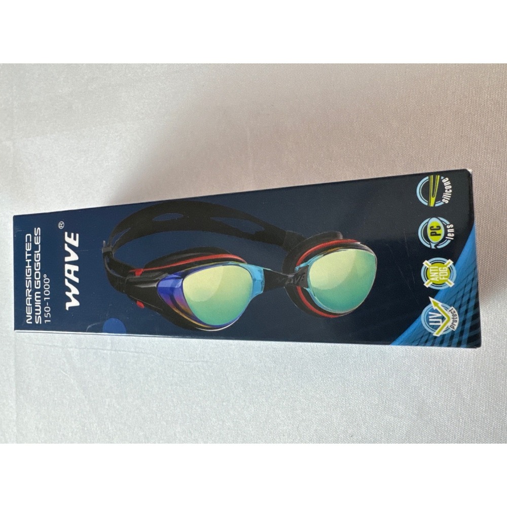 WAVE GA-2439 Prescription Swim Goggles -10.0 Pink Myopia Anti-Fog UV Adult